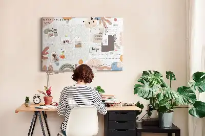 Kurk prikbord Wekelijkse organizer huis