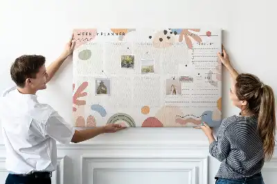 Kurk prikbord Wekelijkse organizer huis