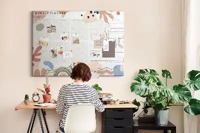 Kurk prikbord Wekelijkse organizer huis