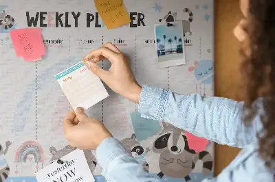Kurk prikbord Takenlijst voor peuters