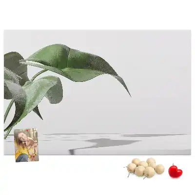 Memobord van kurk Abstracte bladeren