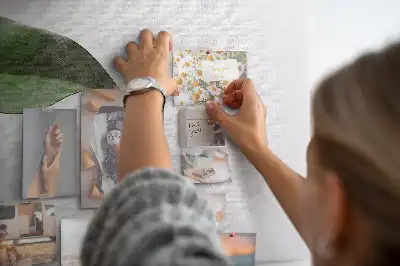 Memobord van kurk Abstracte bladeren