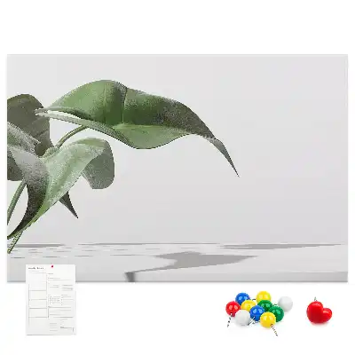 Memobord van kurk Abstracte bladeren
