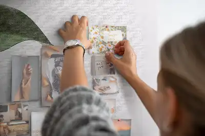 Memobord van kurk Abstracte bladeren