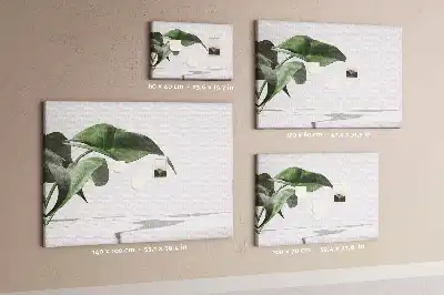 Memobord van kurk Abstracte bladeren