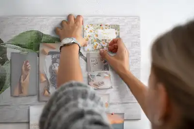 Memobord van kurk Abstracte bladeren