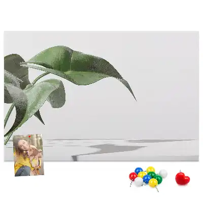 Memobord van kurk Abstracte bladeren