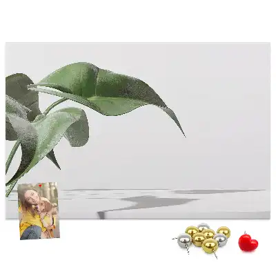 Memobord van kurk Abstracte bladeren