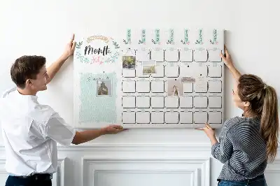 Kurk prikbord Wandkalender voor een maand