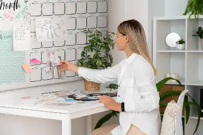 Kurk prikbord Wandkalender voor een maand