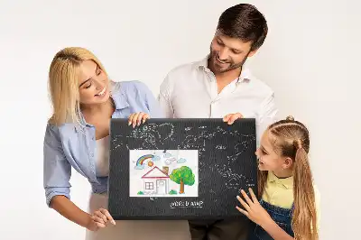 Memobord van kurk Staatsindeling van de wereldbol