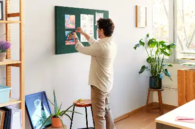 Kurk prikbord Bladerenpatroon