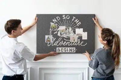 Memobord van kurk Avontuurlijk citaat