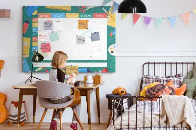 Kurk prikbord Organizer voor schoolactiviteiten