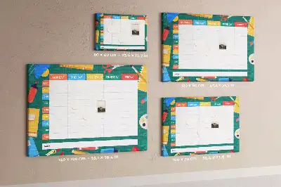 Kurk prikbord Organizer voor schoolactiviteiten