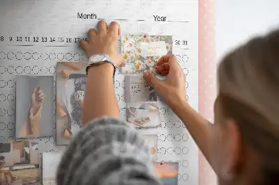 Memobord van kurk Monitoren van dagelijkse doelen