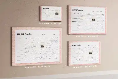 Memobord van kurk Monitoren van dagelijkse doelen