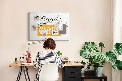 Memobord van kurk Inspirerende zin