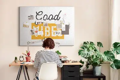 Memobord van kurk Inspirerende zin
