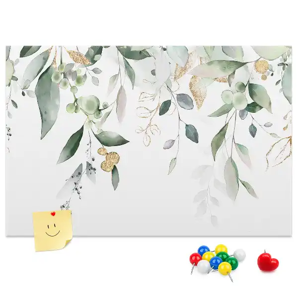 Memobord van kurk Bladeren natuur planten