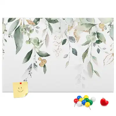 Memobord van kurk Bladeren natuur planten