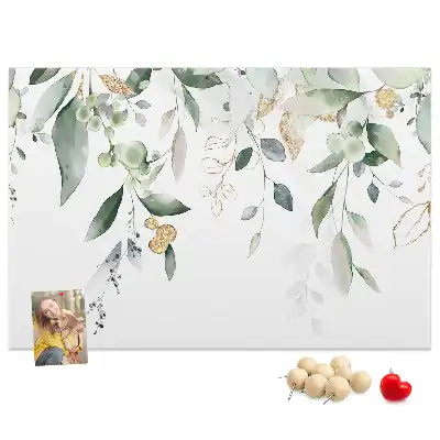 Memobord van kurk Bladeren natuur planten