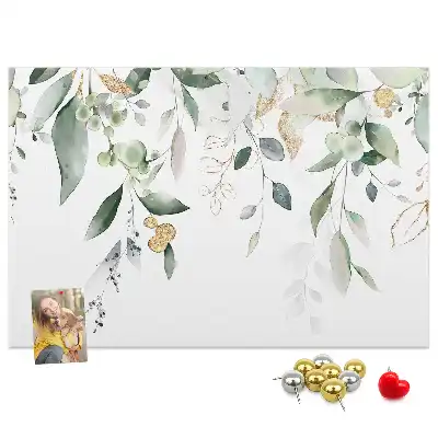 Memobord van kurk Bladeren natuur planten