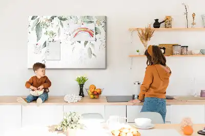 Memobord van kurk Bladeren natuur planten