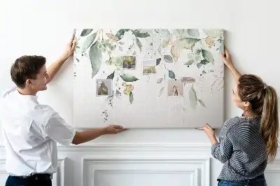 Memobord van kurk Bladeren natuur planten