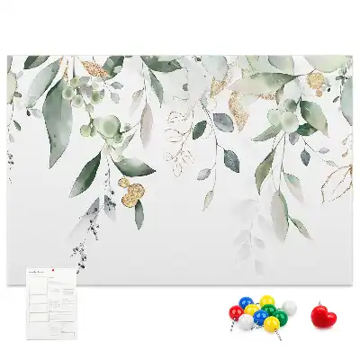Memobord van kurk Bladeren natuur planten