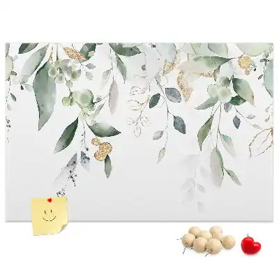 Memobord van kurk Bladeren natuur planten