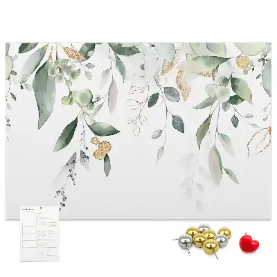 Memobord van kurk Bladeren natuur planten