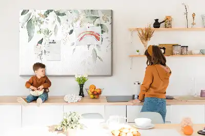 Memobord van kurk Bladeren natuur planten