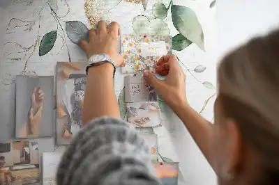 Memobord van kurk Bladeren natuur planten
