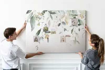 Memobord van kurk Bladeren natuur planten