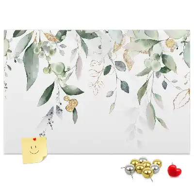 Memobord van kurk Bladeren natuur planten