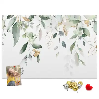 Memobord van kurk Bladeren natuur planten