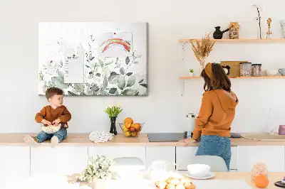 Kurk prikbord Botanische bladeren natuur