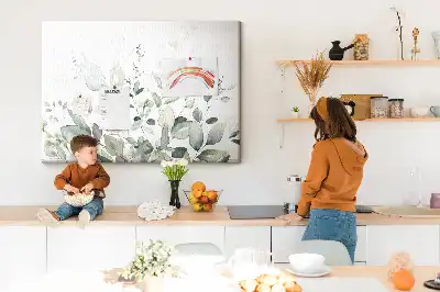 Kurk prikbord Botanische bladeren natuur