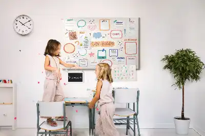 Memobord van kurk Kleurrijk visiebord