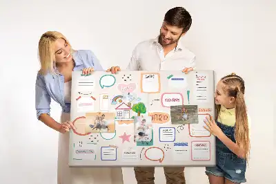 Memobord van kurk Kleurrijk visiebord