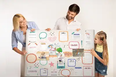 Memobord van kurk Kleurrijk visiebord