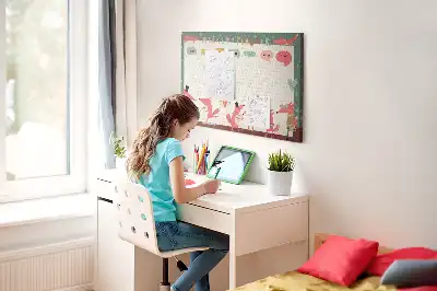 Kurk prikbord Wekelijkse organizer voor kinderen