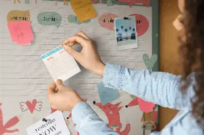 Kurk prikbord Wekelijkse organizer voor kinderen