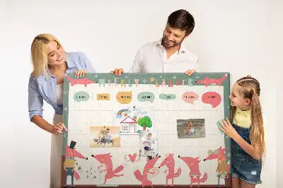 Kurk prikbord Wekelijkse organizer voor kinderen