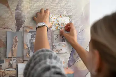 Kurk prikbord Planten aquarel