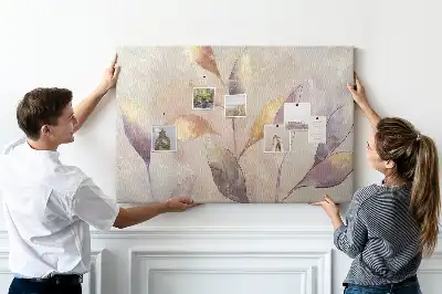 Kurk prikbord Planten aquarel