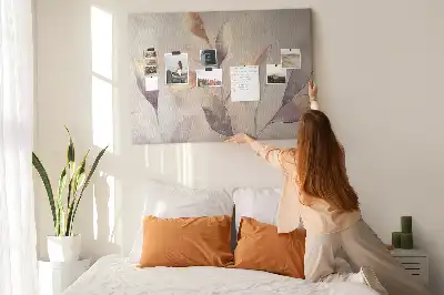 Kurk prikbord Planten aquarel
