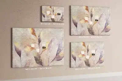 Kurk prikbord Planten aquarel