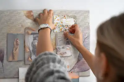 Kurk prikbord Planten aquarel